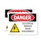 Signmission Electrical Service Main Disconnect Danger Sign, Vinyl Decal, 7in W x 5in L, 2PK OS-2PACK-DS-D-57-L-2214 - alternate 1